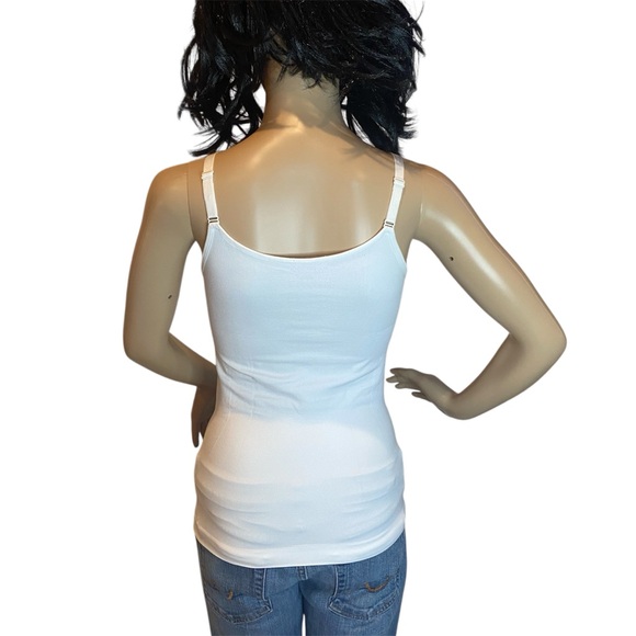 Shapermint Empetua Scoop Neck Cami Camisole Tank Top White Size Large NWOT - Picture 4 of 6